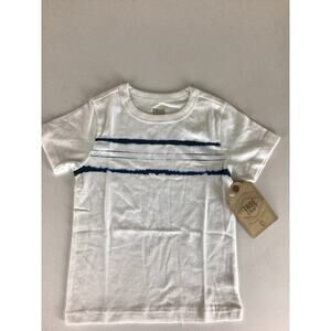 True Craft Boys White Solid Cotton Crew Neck Short Sleeve T Shirt Size 4T